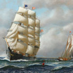 Featured Lot: Antonio Jacobsen, “Full Clipper Ship”