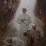 Pope Gets Warm Welcome, and a Portrait