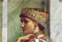 Featured Lot: Sir Edward John Poynter, “Zenobia Captive”