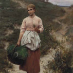 Featured Lot: Alfred Seifert, “Picking Flowers”