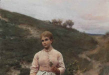 Featured Lot: Alfred Seifert, “Picking Flowers”