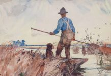 Featured Lot: Frank Weston Benson, “The Ponter”