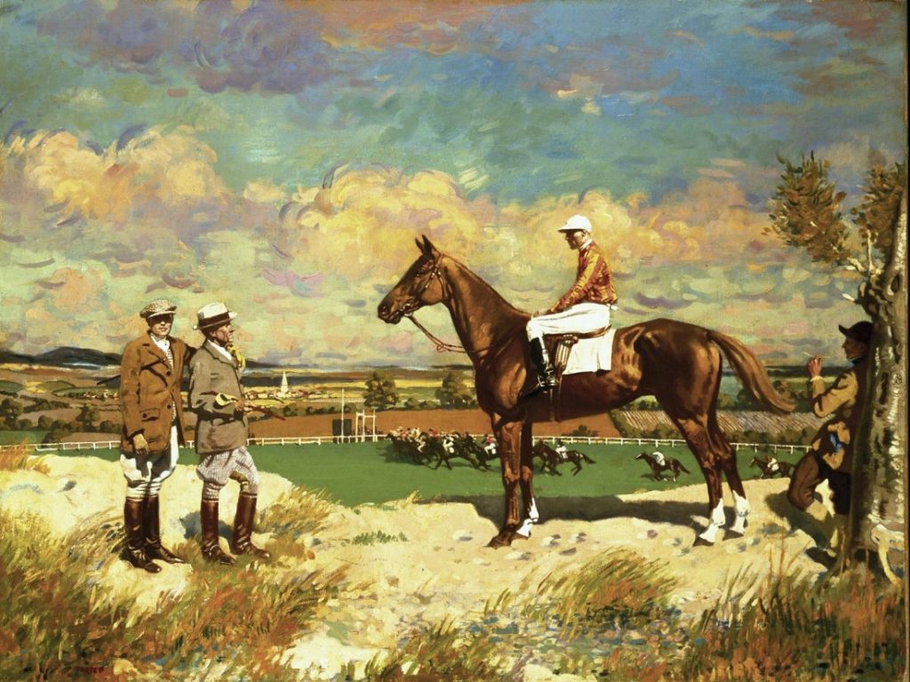 Sir William Orpen, “Sergeant Murphy & Things,” circa 1923, oil on canvas, 29 1/2 x 40 in. (c) The Sporting Art Auction 2016