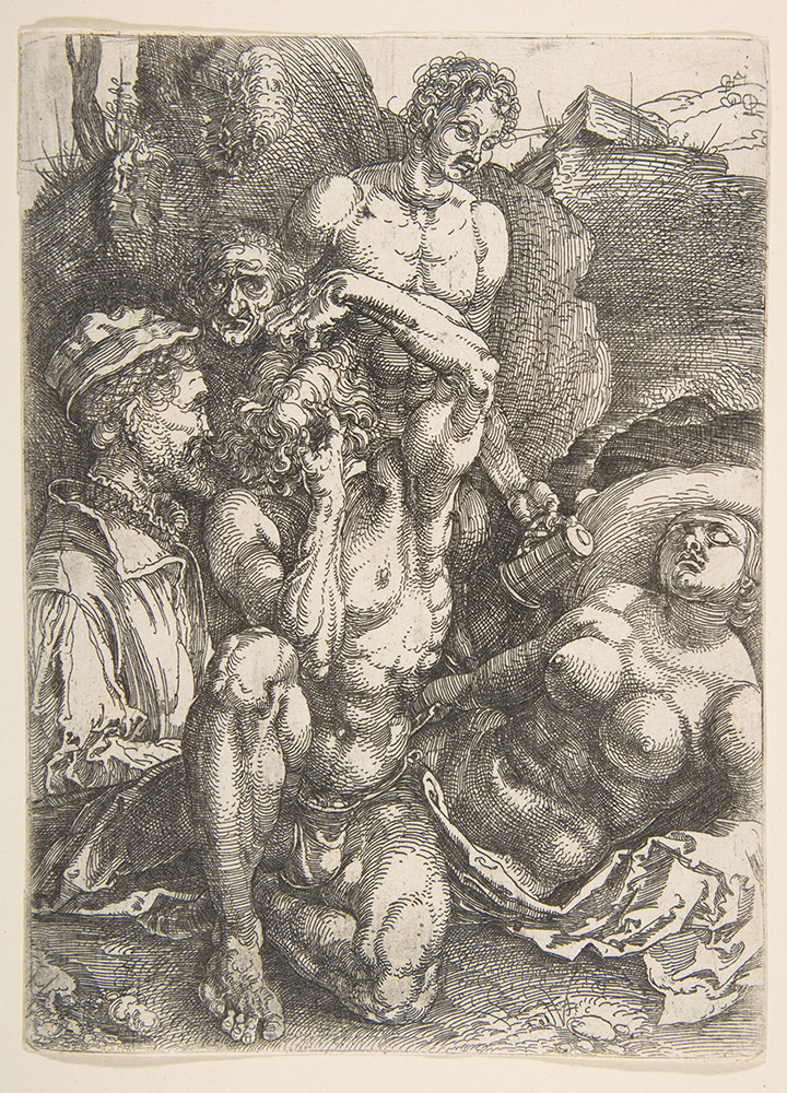 Albrecht Dürer, “The Desperate Man,” circa 1515, etching, 7 3/8 x 5 3/8 in. (c) Metropolitan Museum of Art 2016