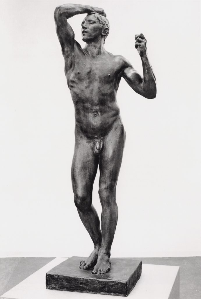 Auguste Rodin, “The Age of Bronze,” 1875, bronze, 71 1/2 x 21 1/4 x 25 1/2 in. (c) FAMSF 2016