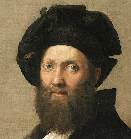 Raphael Sanzio, “Portrait of Baldassare Castiglione,” circa 1514-1515, oil on canvas, 32 x 26 in. (c) Louvre Museum, Paris 2017