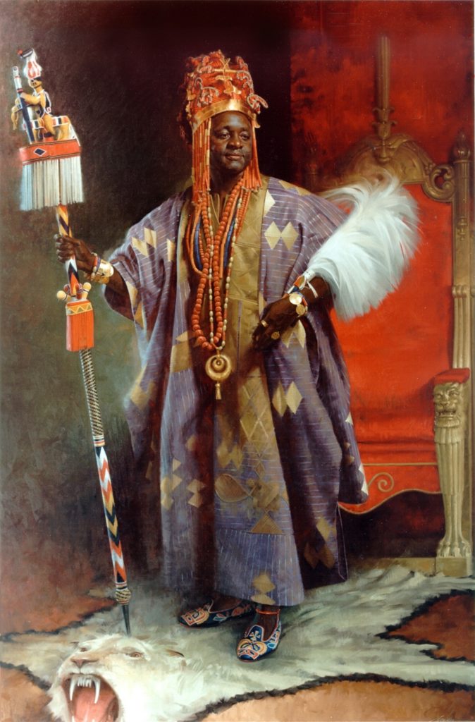 John Howard Sanden, “His Majesty the Alafin of Oyo,” (c) John Howard Sanden 2017