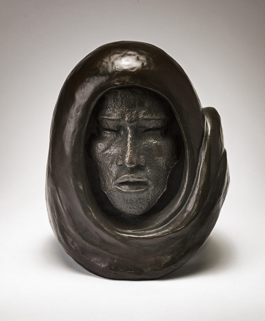 Allan Houser (1914-1994), “Taos Man,” 1978, bronze, 13 1/2 x 11 1/2 x 11 in. © Crocker Art Museum 2017