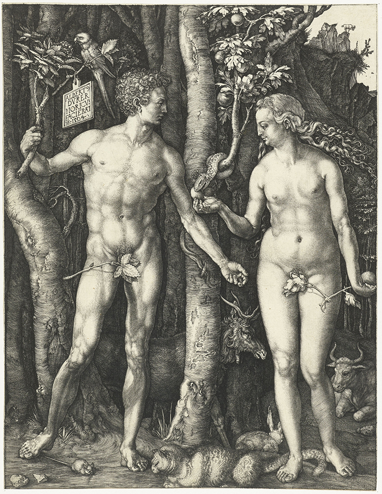 Albrecht Dürer, “Adam and Eve,” 1504, engraving, © The Clark Art Institute 2017