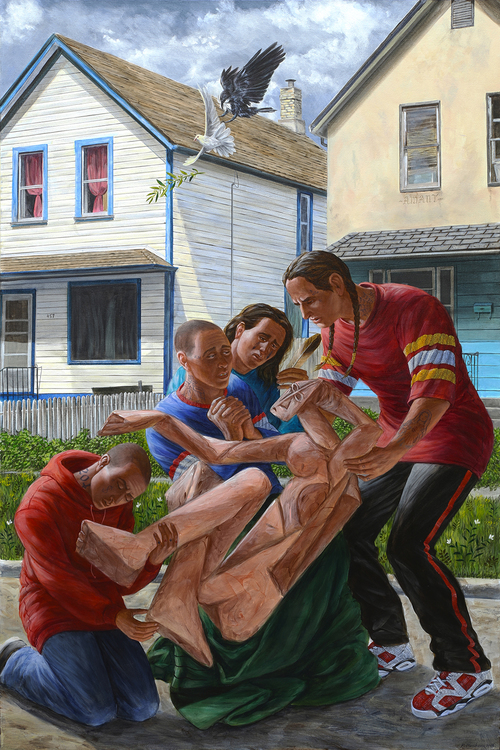 Kent Monkman, “Love,” 2014, acrylic on canvas, 72 x 48 in. © Peters Projects