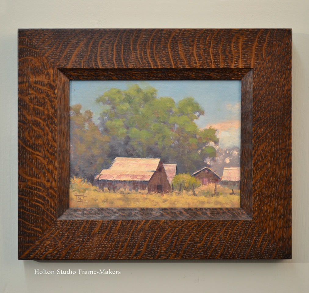 Richard Lindenberg, “Ranch Cluster,” 2016, oil on panel, 6 x 8 in. 