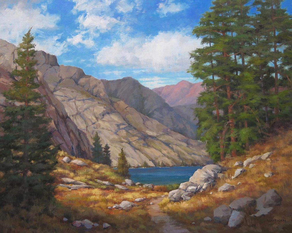 Laura Wambsgans, “High Sierra Trail,” oil on canvas, 24 x 30 in. © Santa Paula Art Museum