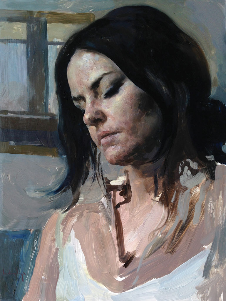 Hollis Dunlap (b.1977), "Susan 2," 2016, oil on panel, 16 x 12 inches, Sirona Fine Art