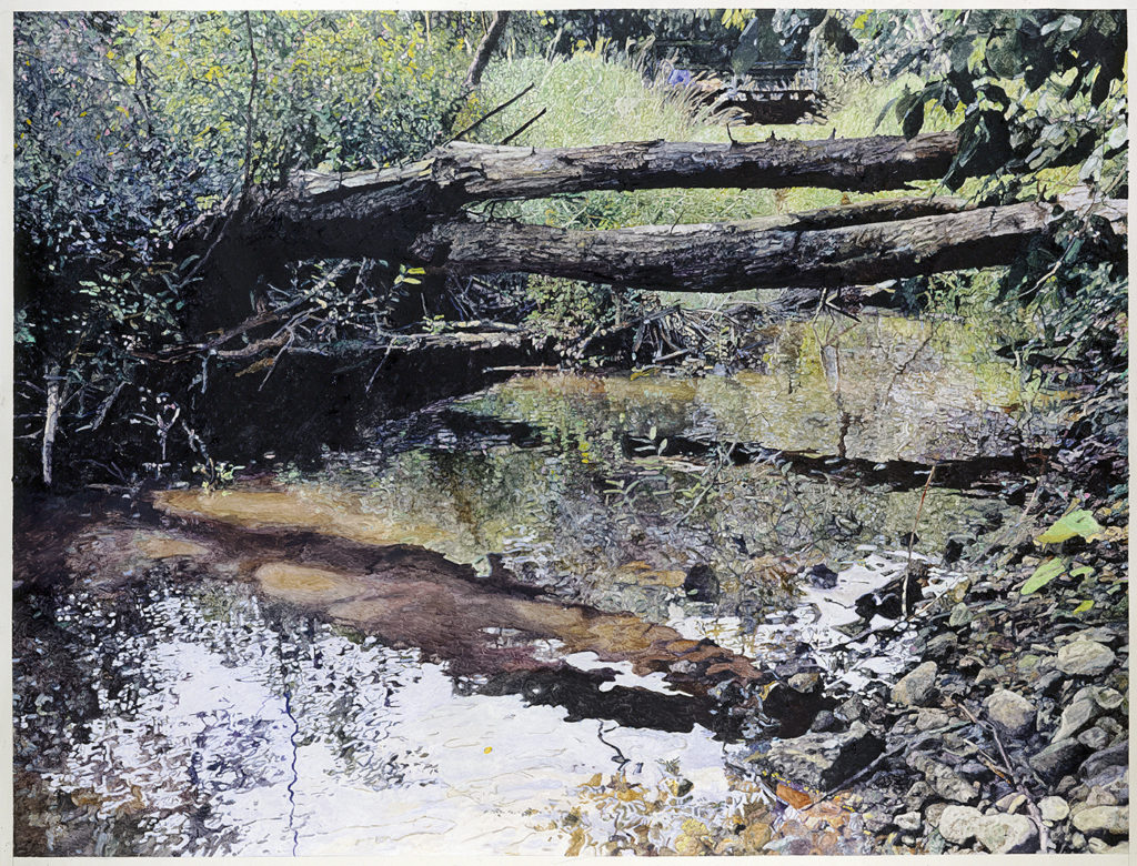 Paintings of nature - trees and creek