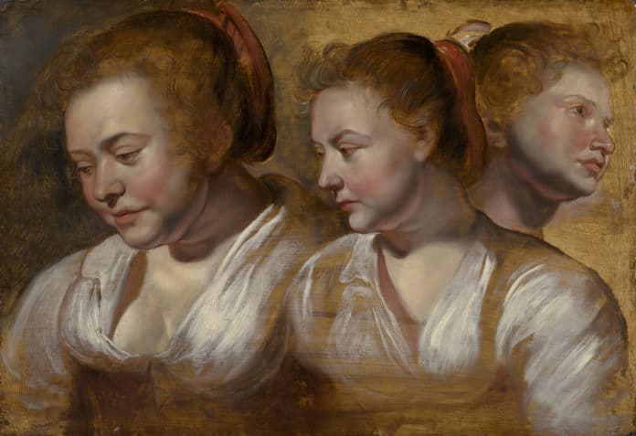 Three Studies of a Young Woman by Jacob Jordaens | Fine Art Today