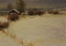 The Vast Beauty of Western Winters Dan Young fine art oil painting | Fine Art Today