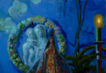 Inspirations for the Fourteen Stations of the Cross Peter Adams paintings
