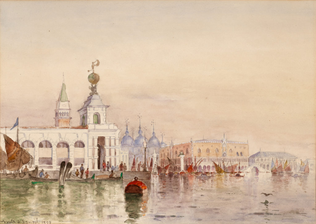 Venice landscape paintings by Walter Franklin Lansil