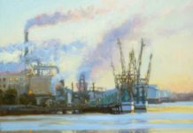 Paintings of the Disappearing Fishing Industry on the East Coast Fine art oil paintings, Kirk McBride - FineArtConnoisseur.com