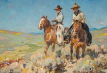 Playing Cowboy Western art paintings - FineArtConnoisseur.com