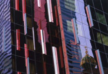 Reflections on the City Cityscapes by Sharon Florin - FineArtConnoisseur.com