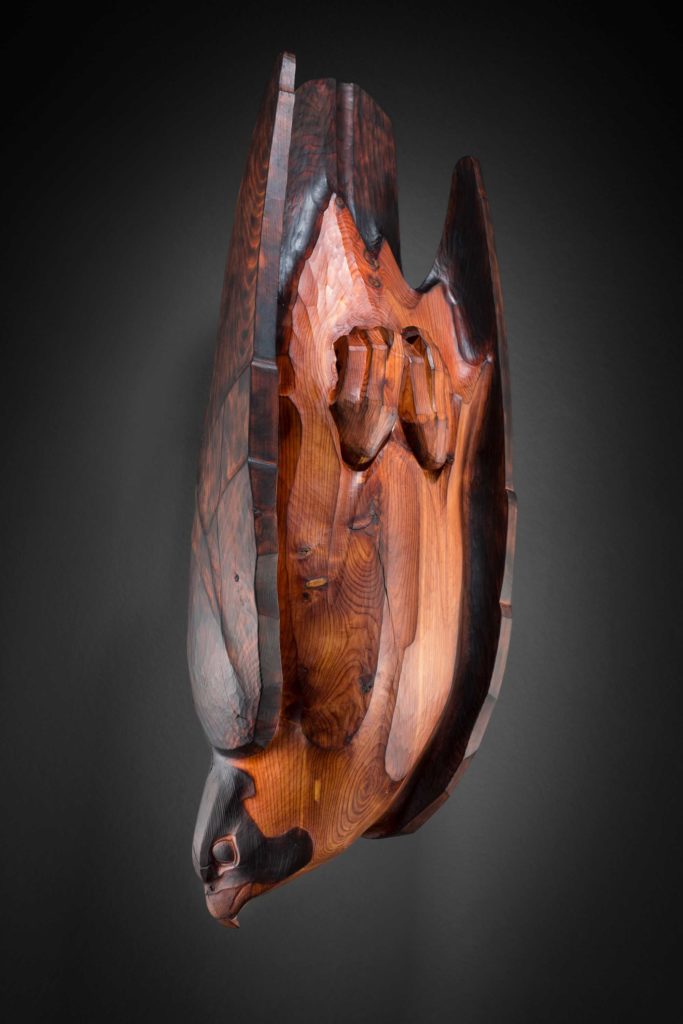 Contemporary wooden sculpture