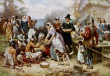 Throwback Thursday Painting of the Week: The First Thanksgiving "The First Thanksgiving” by Jean Leon Gerome Ferris