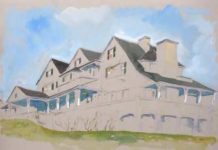 Homes of the American Presidents Watercolor paintings - FineArtConnoisseur.com
