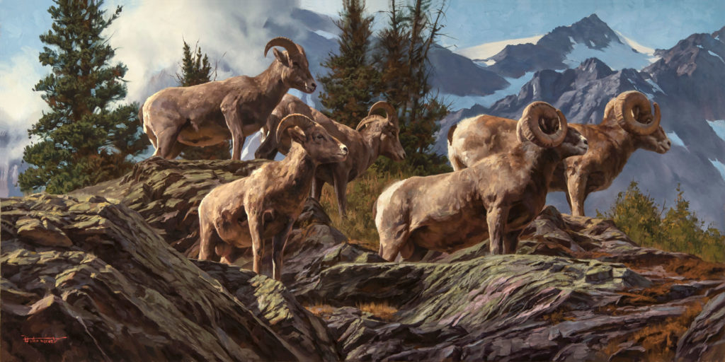 Contemporary wildlife paintings