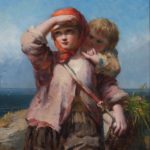 European Paintings on View at Lyman Allyn James John Hill, “The Fisherman’s Daughter”