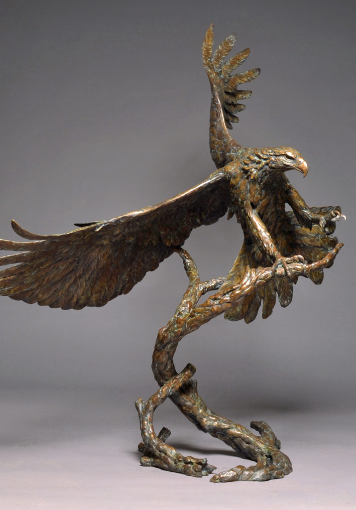 Stefan Savides, “Air Force One,” bronze, 65 x 52 x 33 in.