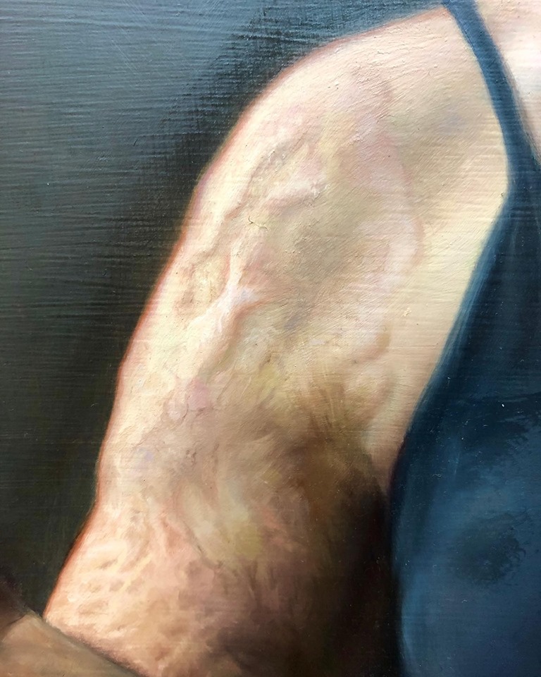 Detail of “Self-portrait at 28”