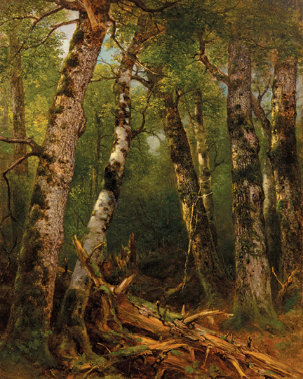 Asher Durand painting - Group of Trees
