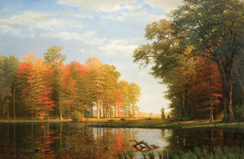 Bierstadt paintings - Autumn Woods