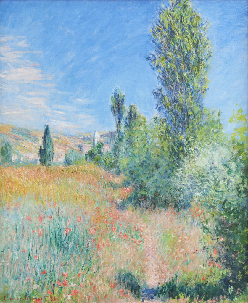 Claude Monet, “Landscape in Île Saint-Martin,” 1881, oil on canvas, 28 3/4 x 23 5/8 in (73 x 59.7 cm). Private collection.