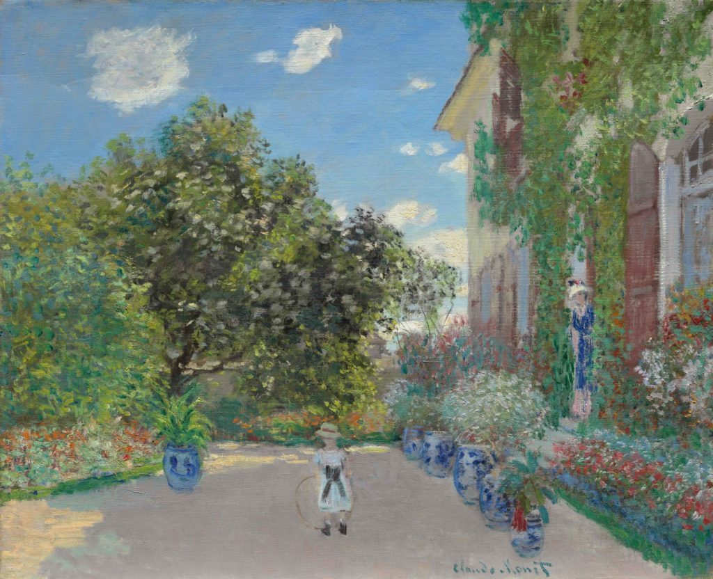 Claude Monet, “The Artist’s House at Argenteuil,” 1873, oil on canvas, 23 11/16 x 28 7/8 in. (60.2 x 73.3 cm). The Art Institute of Chicago: Mr. and Mrs. Martin A. Ryerson Collection, 1933.1153. Image courtesy the Art Institute of Chicago under CC0 Public Domain Designation.