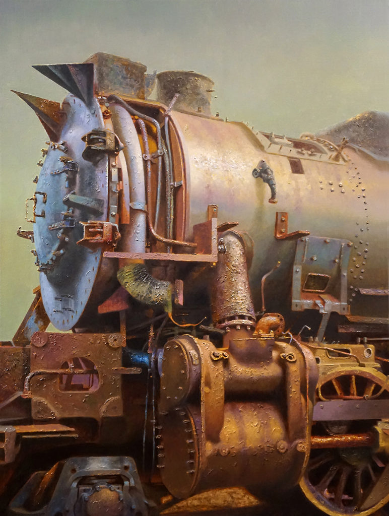 Drew Ernst, “Kanawha,” 2019, oil on linen, 40 x 30 in.