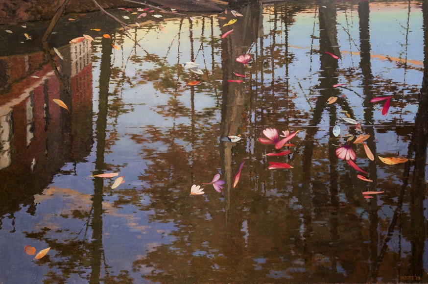 John Moore, “After the Rain,” 2019, oil on canvas, 36 x 54 in.