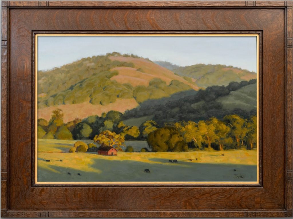 Carol Peek, “Metamorphosis, Sonoma/Marin County Line,” oil on canvas, 24 x 36 in.