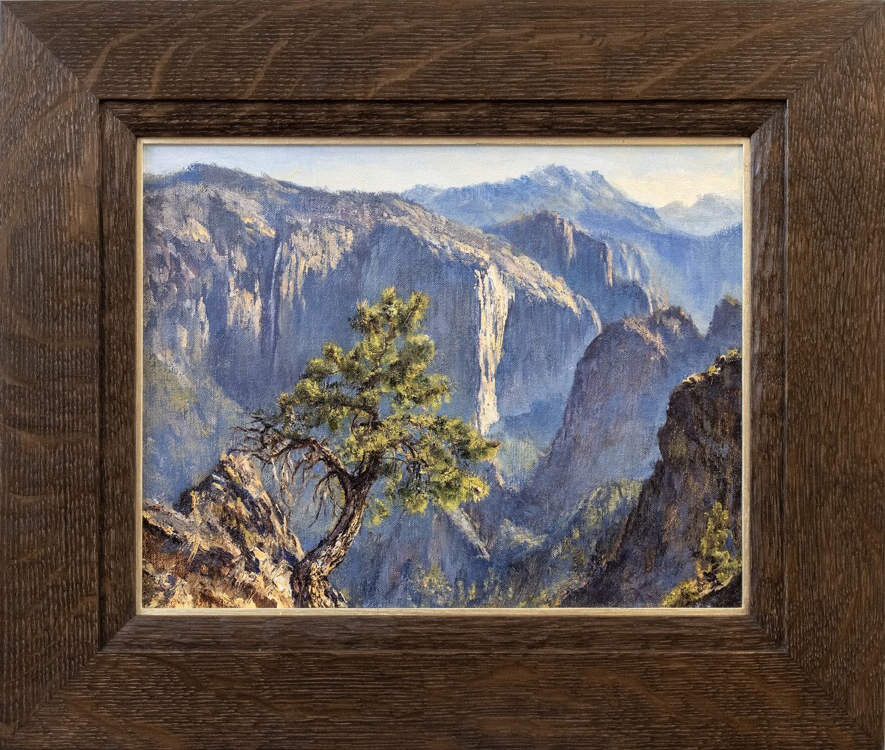 James McGrew, “Jeffrey Pine at Dewey Point, Yosemite,” oil on linen, 11 x 14 in.