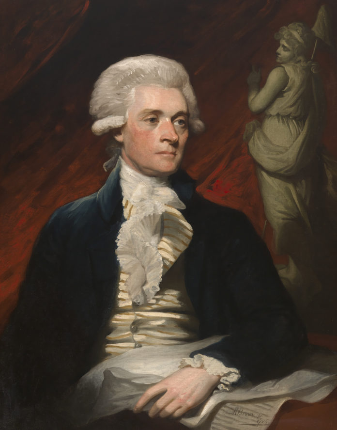 Thomas Jefferson Portrait by Mather Brown