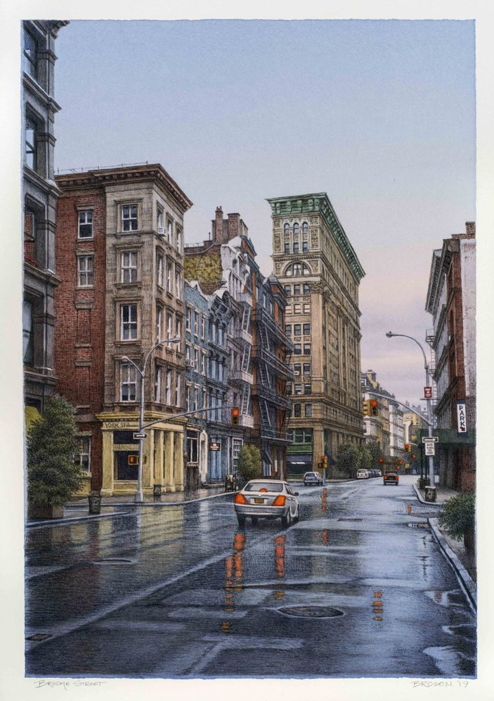 NYC watercolor paintings - Brosen - FineArtConnoisseur.com