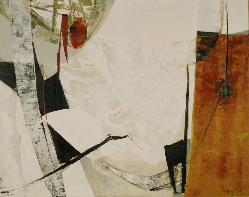 Maria Luisa Pacheco, “Composition 1960,” 1960, oil on canvas, 48 x 61 in. Collection OAS AMA | Art Museum of the Americas