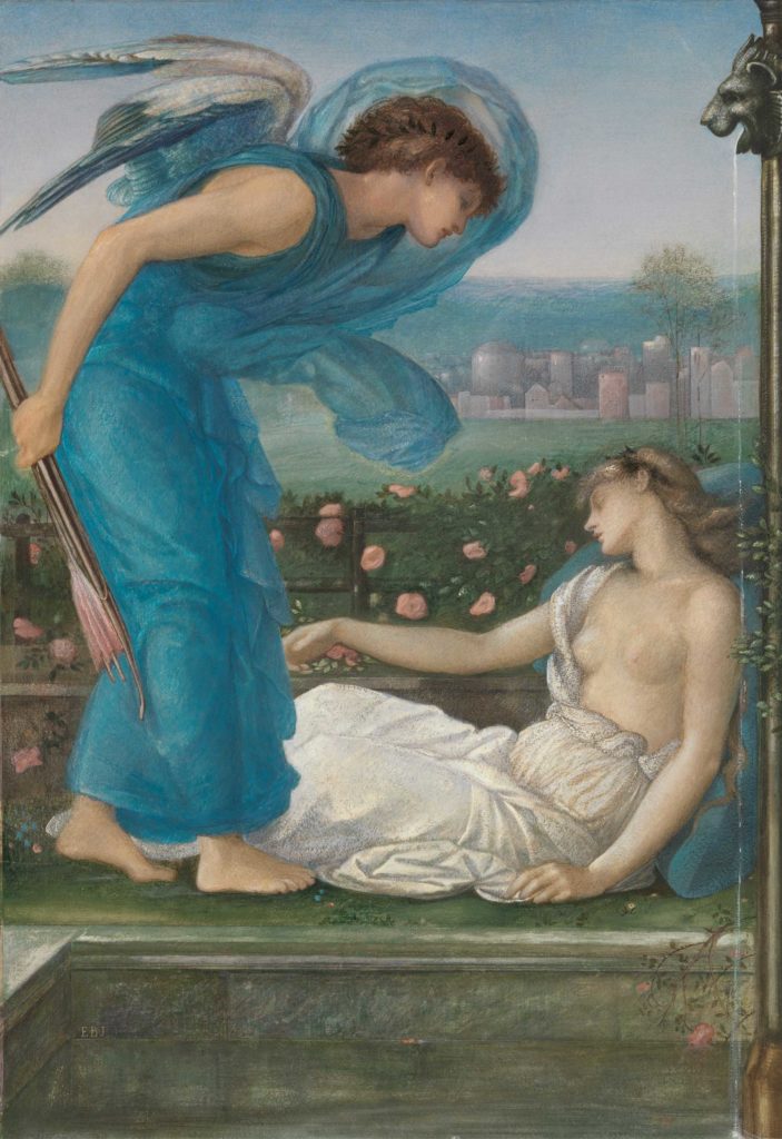 Edward Burne Jones - Cupid and Psyche painting