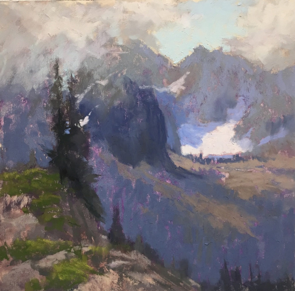 Impressionist paintings - Christine Troyer - Whispers of the Mountains