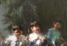 Winning Impressionist Paintings: 2020 AIS Impressions Small Works Impressionist paintings - Roseanne Cerbo_Rosanne Best of Show