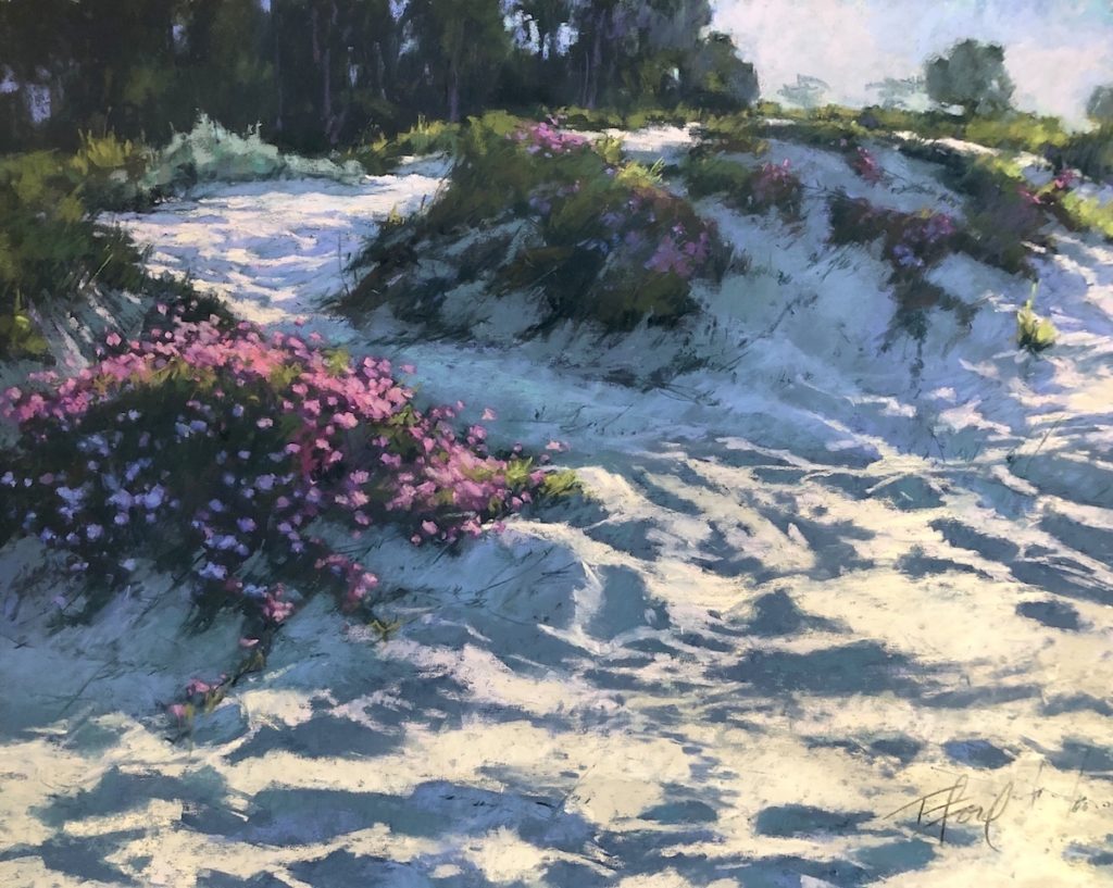 “Dune Blooms” by Terri Ford, Pastel, 16” x 20”