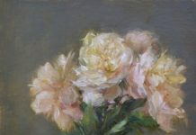 While We Were Still…Flowers Bloomed Still life oil paintings