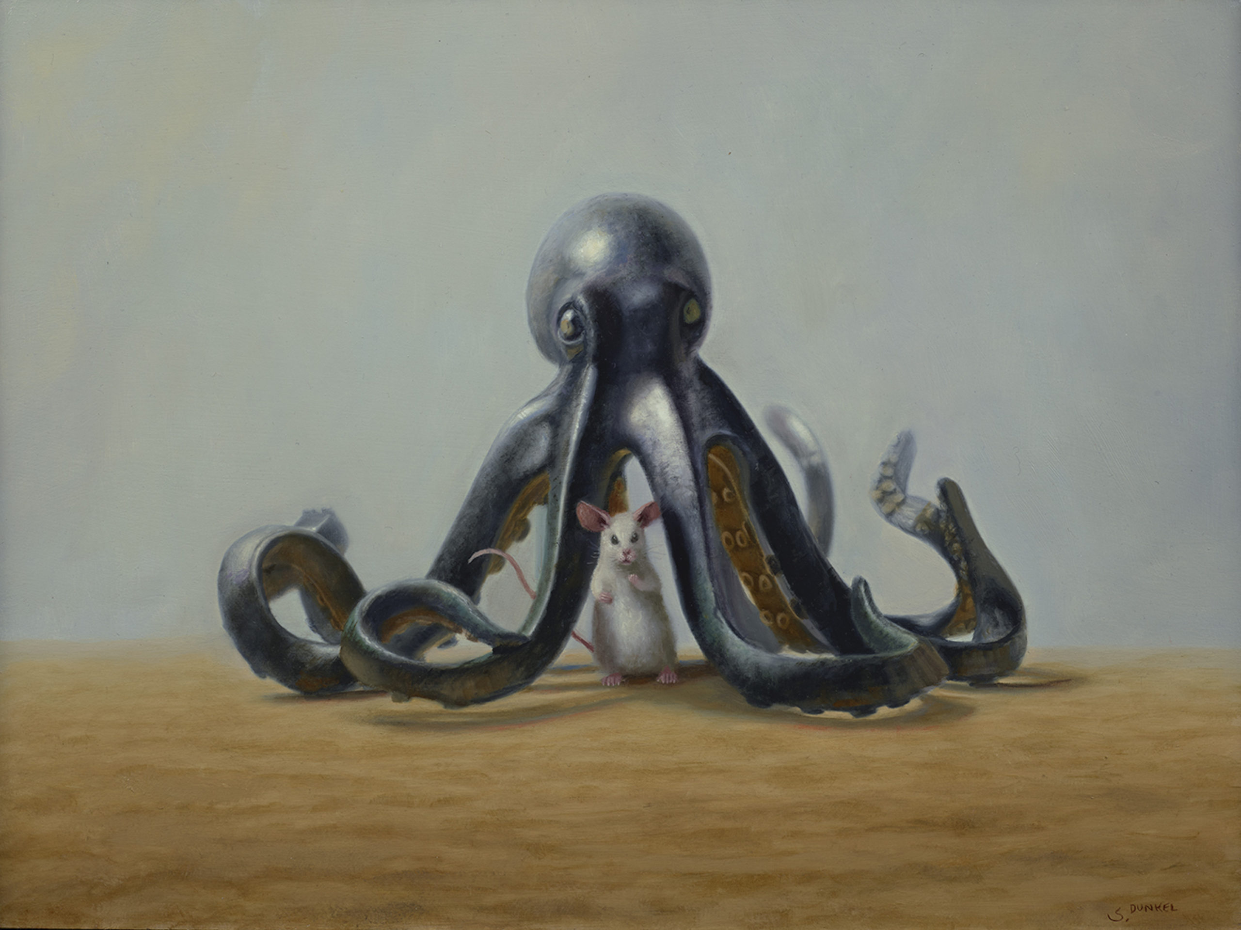 Protector by Stuart Dunkel, Oil on Panel, 12 x 16 in.; Rehs Contemporary Galleries, Inc.