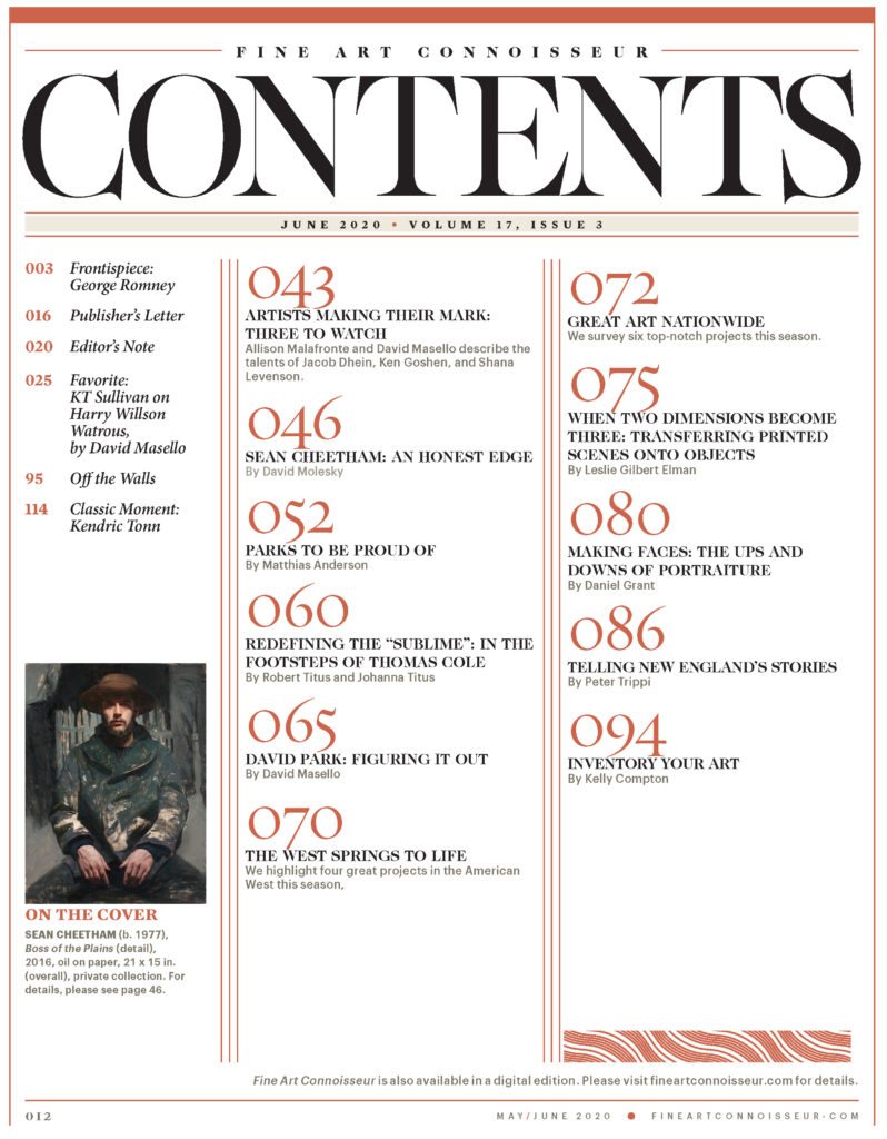 Fine Art Connoisseur magazine May/June 2020